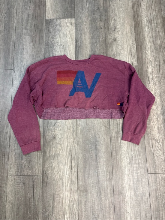 Aviator Nation Tops - Aviator Nation Pink Cropped Sweatshirt
